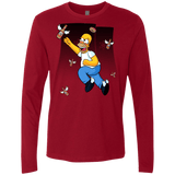 T-Shirts Cardinal / Small Duff Gives Wings Men's Premium Long Sleeve