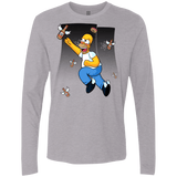 T-Shirts Heather Grey / Small Duff Gives Wings Men's Premium Long Sleeve