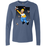 T-Shirts Indigo / Small Duff Gives Wings Men's Premium Long Sleeve