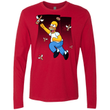 T-Shirts Red / Small Duff Gives Wings Men's Premium Long Sleeve