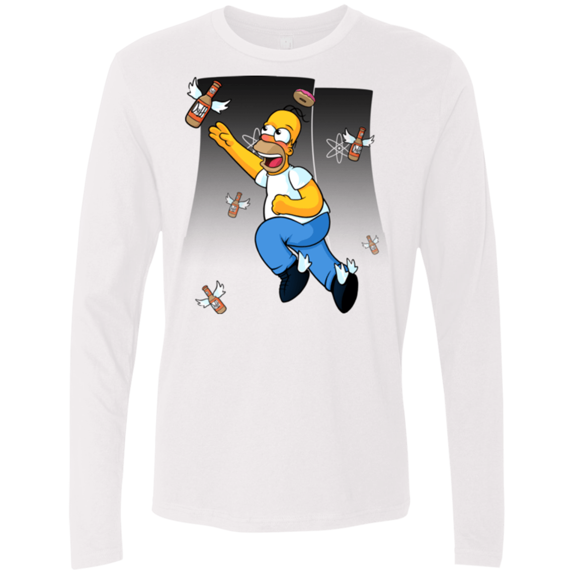 T-Shirts White / Small Duff Gives Wings Men's Premium Long Sleeve