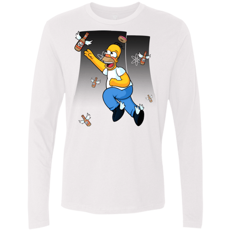 T-Shirts White / Small Duff Gives Wings Men's Premium Long Sleeve