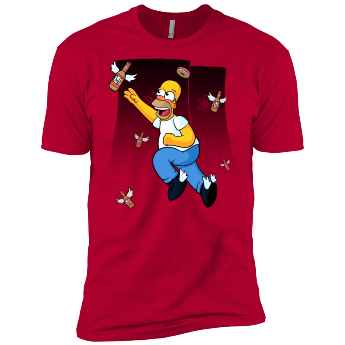 T-Shirts Red / X-Small Duff Gives Wings Men's Premium T-Shirt