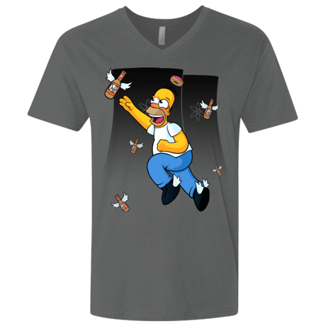 T-Shirts Heavy Metal / X-Small Duff Gives Wings Men's Premium V-Neck