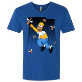 T-Shirts Royal / X-Small Duff Gives Wings Men's Premium V-Neck