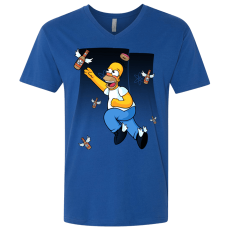 T-Shirts Royal / X-Small Duff Gives Wings Men's Premium V-Neck