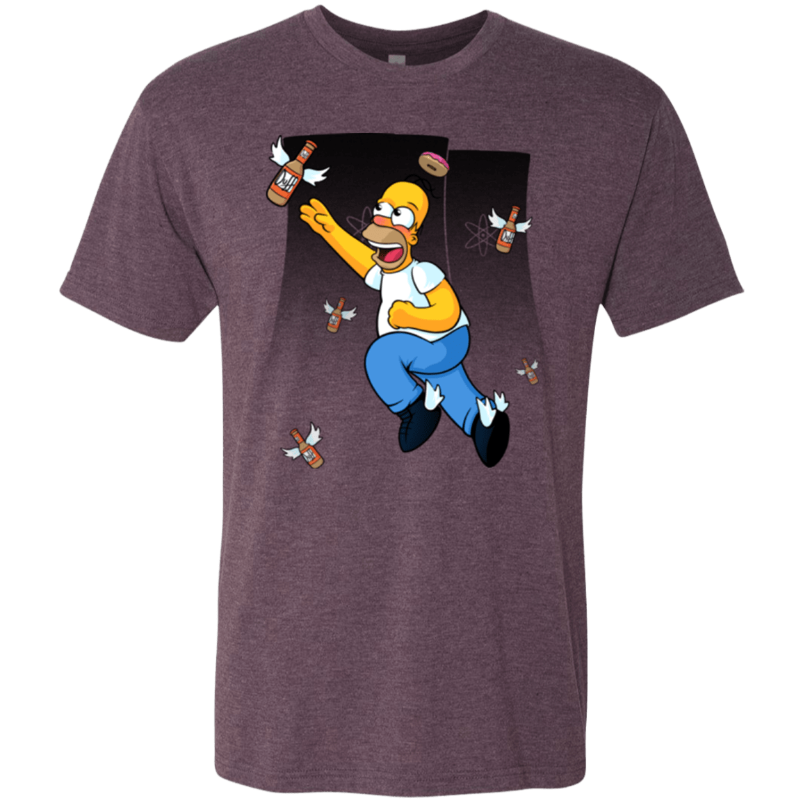 T-Shirts Vintage Purple / Small Duff Gives Wings Men's Triblend T-Shirt