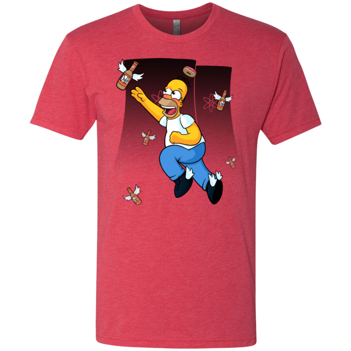 T-Shirts Vintage Red / Small Duff Gives Wings Men's Triblend T-Shirt