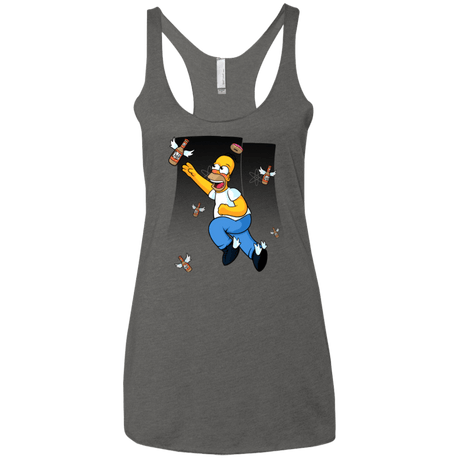 T-Shirts Premium Heather / X-Small Duff Gives Wings Women's Triblend Racerback Tank