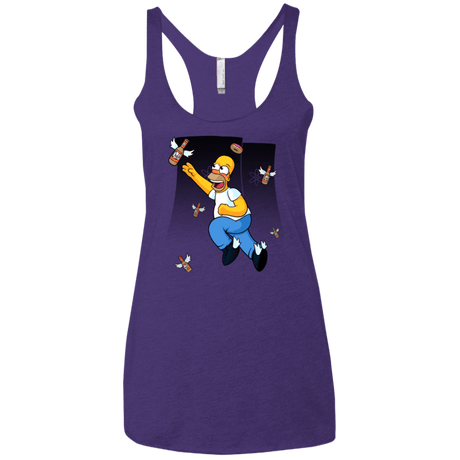 T-Shirts Purple / X-Small Duff Gives Wings Women's Triblend Racerback Tank
