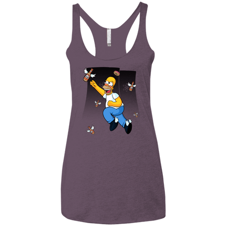 T-Shirts Vintage Purple / X-Small Duff Gives Wings Women's Triblend Racerback Tank
