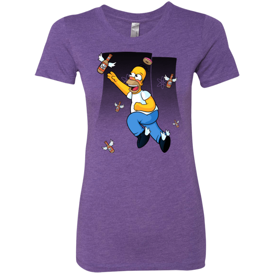 T-Shirts Purple Rush / Small Duff Gives Wings Women's Triblend T-Shirt