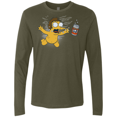 T-Shirts Military Green / Small Duffmind Men's Premium Long Sleeve