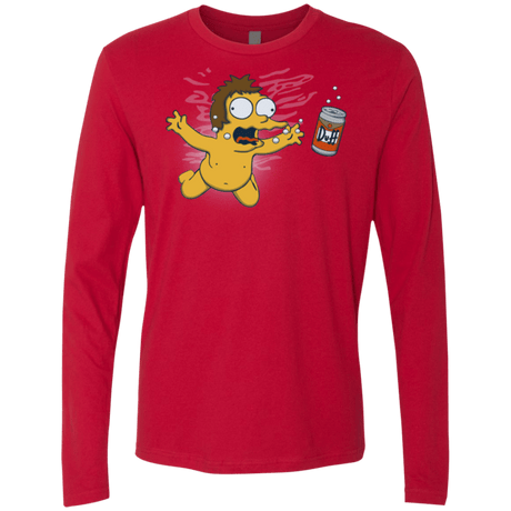 T-Shirts Red / Small Duffmind Men's Premium Long Sleeve