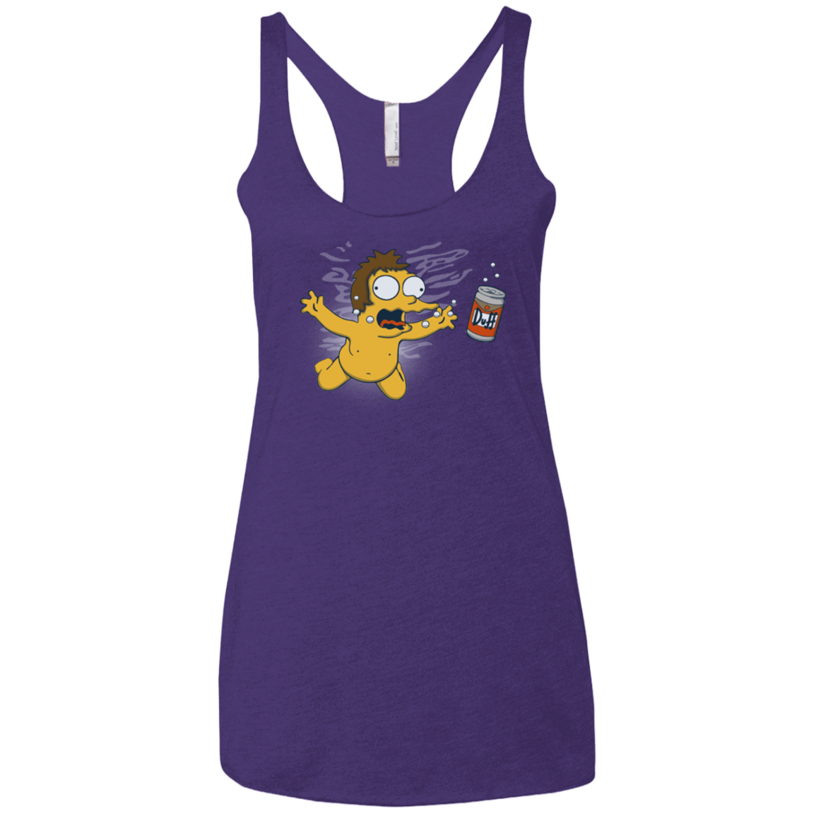 T-Shirts Purple / X-Small Duffmind Women's Triblend Racerback Tank