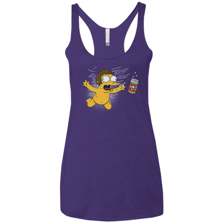 T-Shirts Purple / X-Small Duffmind Women's Triblend Racerback Tank