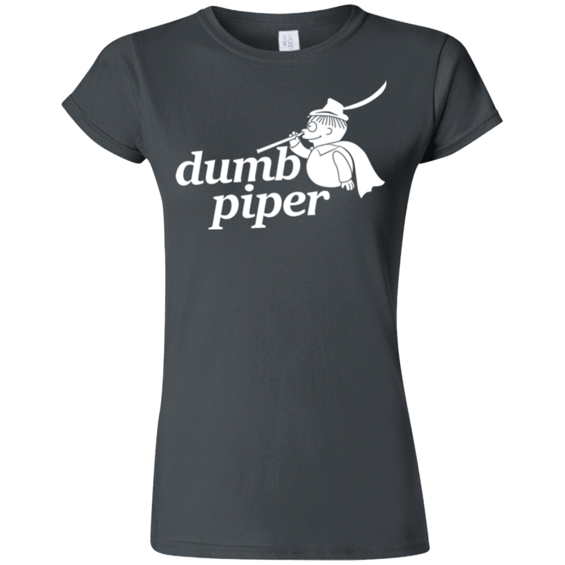 T-Shirts Charcoal / S Dumb Piper Junior Slimmer-Fit T-Shirt