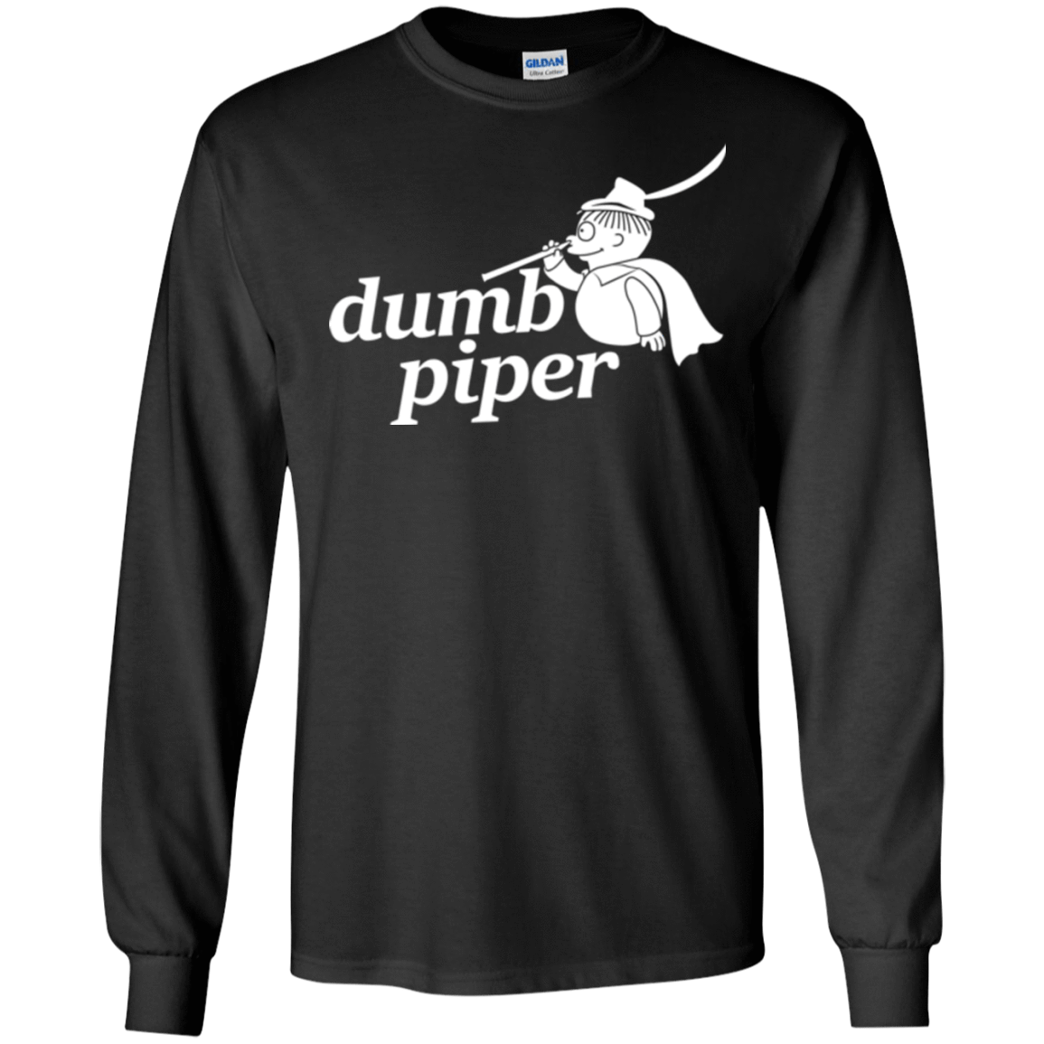 T-Shirts Black / S Dumb Piper Men's Long Sleeve T-Shirt