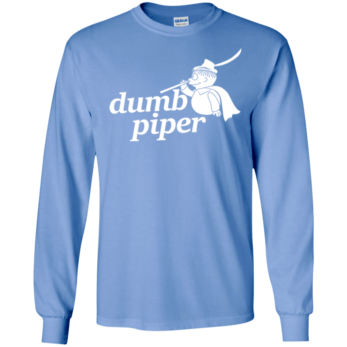 T-Shirts Carolina Blue / S Dumb Piper Men's Long Sleeve T-Shirt