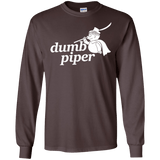 T-Shirts Dark Chocolate / S Dumb Piper Men's Long Sleeve T-Shirt