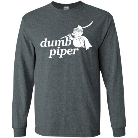 T-Shirts Dark Heather / S Dumb Piper Men's Long Sleeve T-Shirt