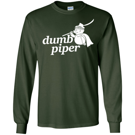 T-Shirts Forest Green / S Dumb Piper Men's Long Sleeve T-Shirt