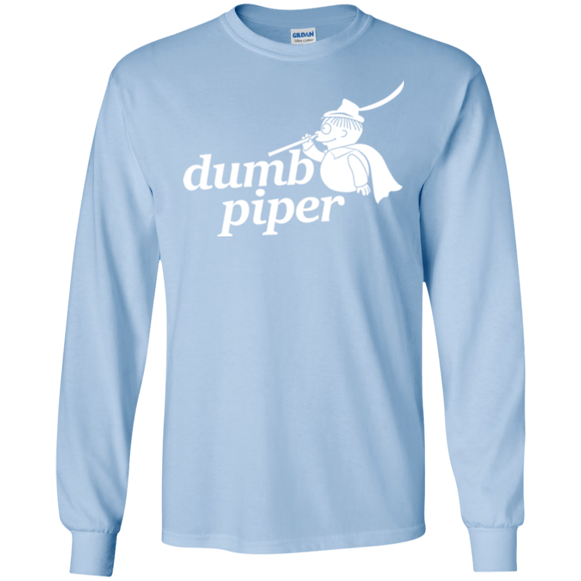 T-Shirts Light Blue / S Dumb Piper Men's Long Sleeve T-Shirt