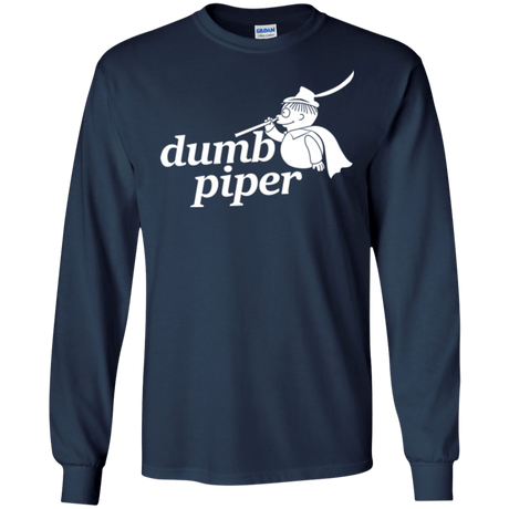 T-Shirts Navy / S Dumb Piper Men's Long Sleeve T-Shirt