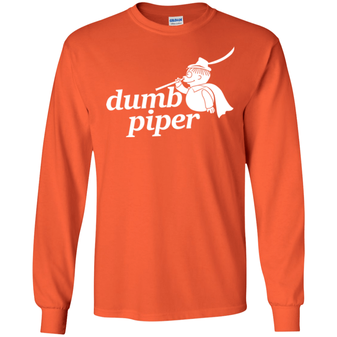 T-Shirts Orange / S Dumb Piper Men's Long Sleeve T-Shirt