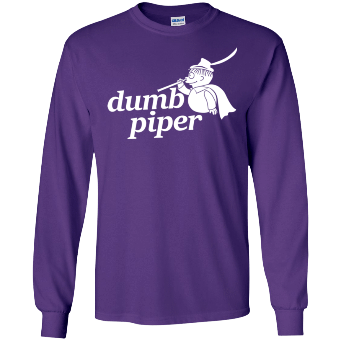 T-Shirts Purple / S Dumb Piper Men's Long Sleeve T-Shirt