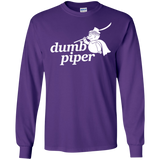 T-Shirts Purple / S Dumb Piper Men's Long Sleeve T-Shirt