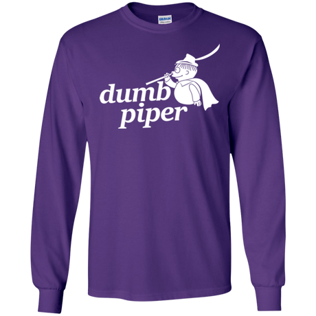 T-Shirts Purple / S Dumb Piper Men's Long Sleeve T-Shirt