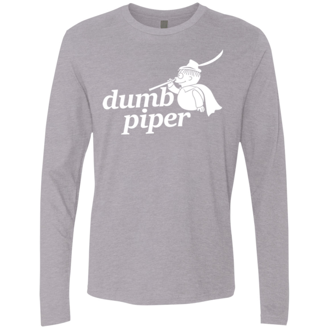 T-Shirts Heather Grey / S Dumb Piper Men's Premium Long Sleeve