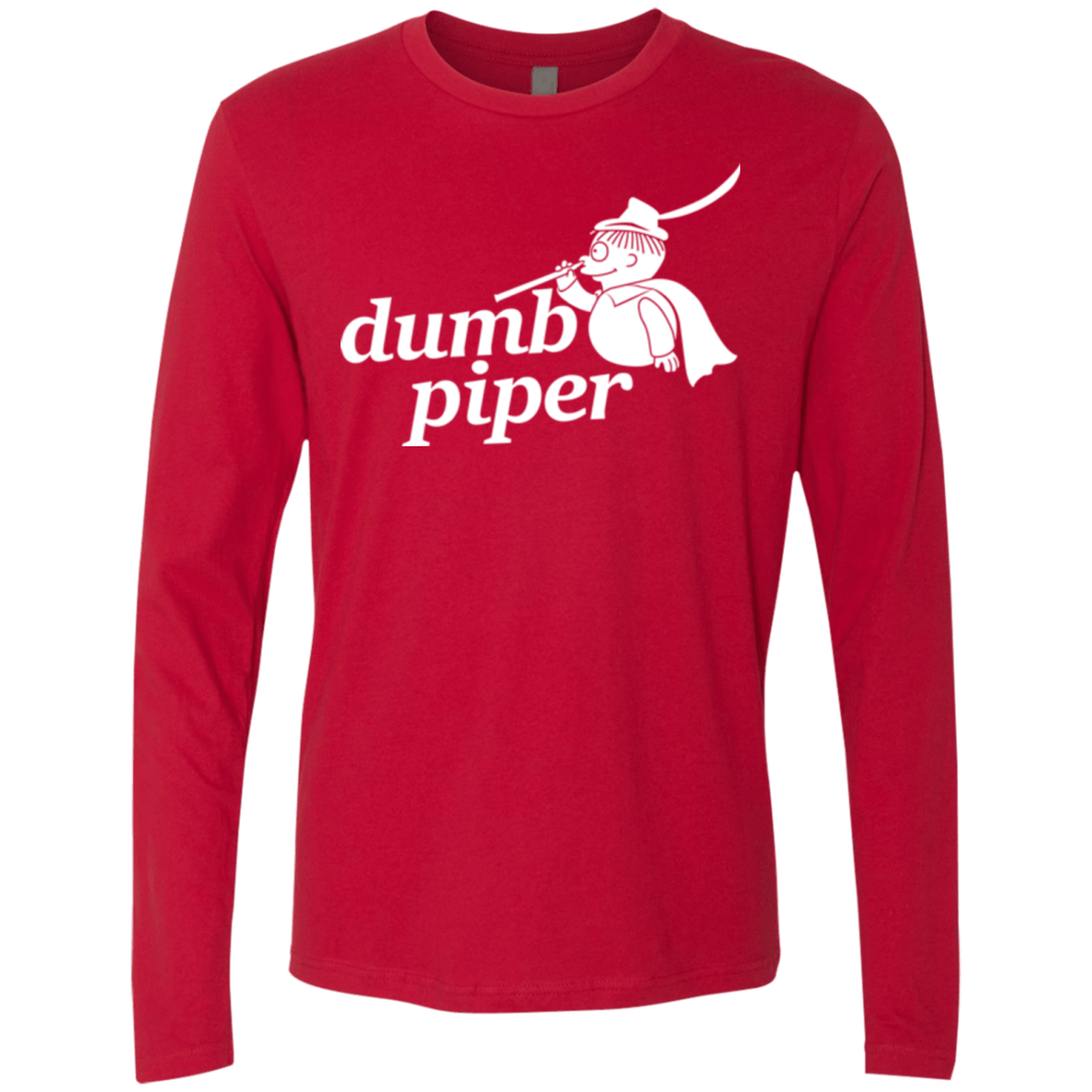 T-Shirts Red / S Dumb Piper Men's Premium Long Sleeve