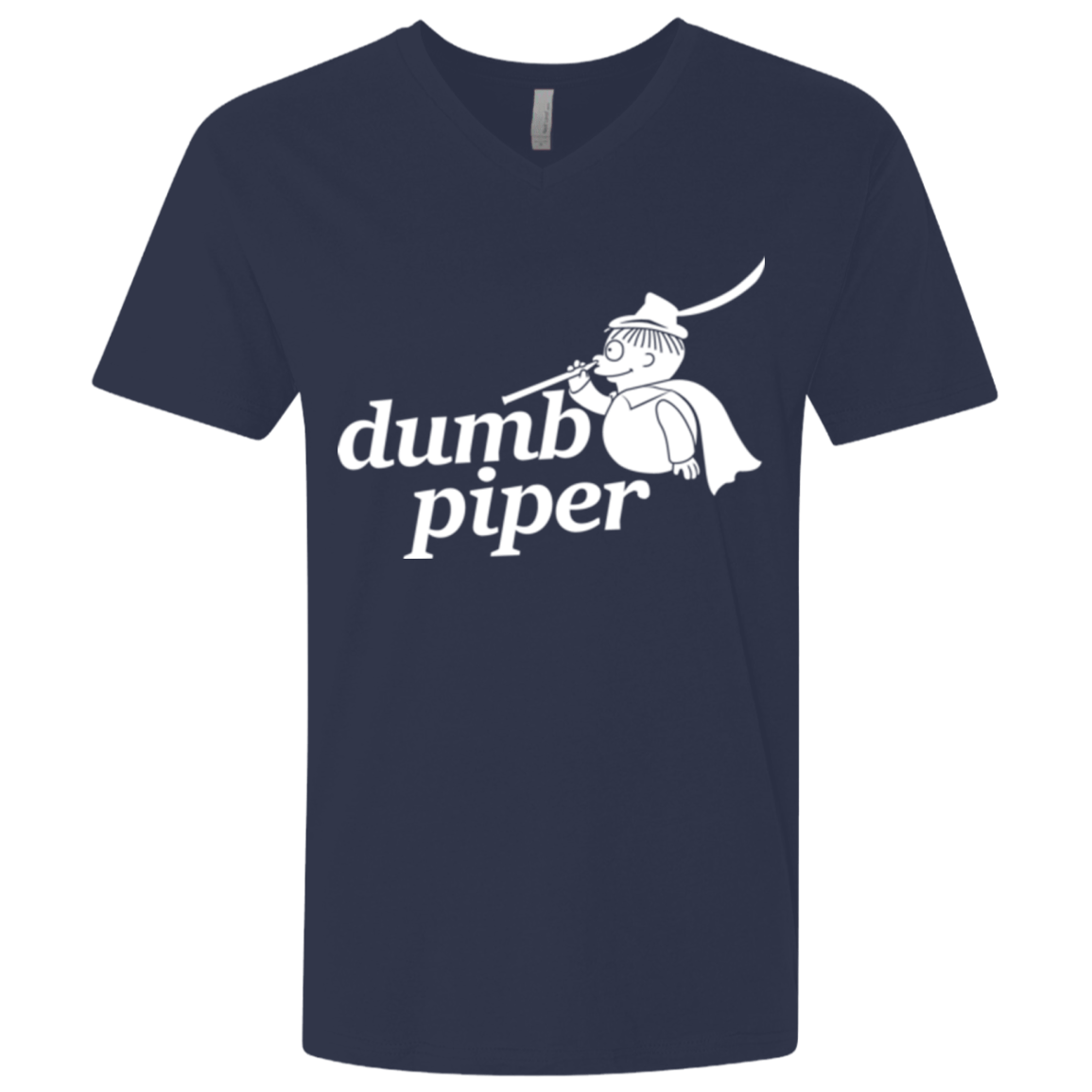 T-Shirts Midnight Navy / X-Small Dumb Piper Men's Premium V-Neck