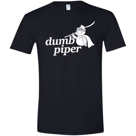 T-Shirts Black / X-Small Dumb Piper Men's Semi-Fitted Softstyle