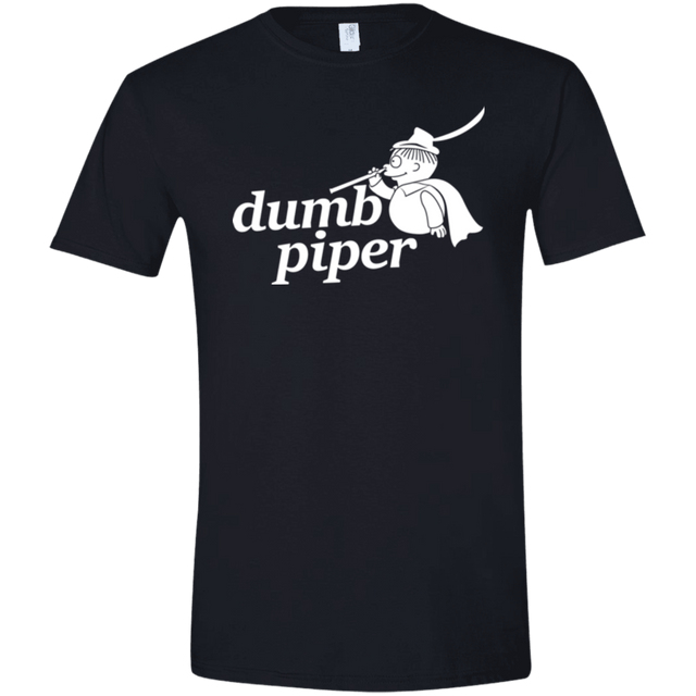 T-Shirts Black / X-Small Dumb Piper Men's Semi-Fitted Softstyle
