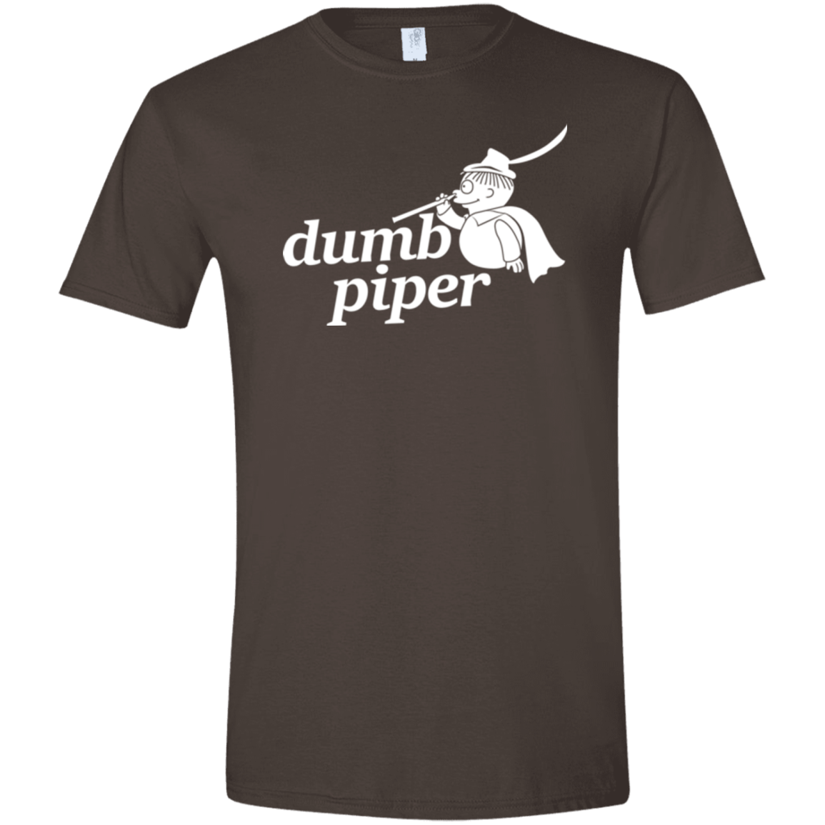 T-Shirts Dark Chocolate / S Dumb Piper Men's Semi-Fitted Softstyle