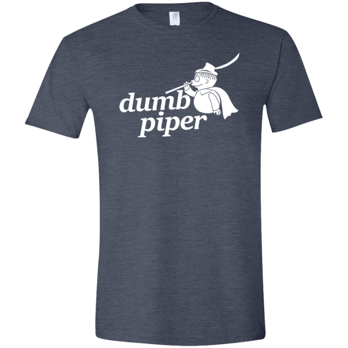 T-Shirts Heather Navy / S Dumb Piper Men's Semi-Fitted Softstyle