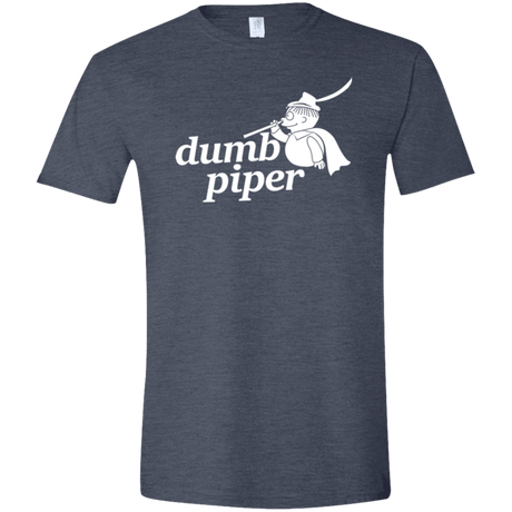 T-Shirts Heather Navy / S Dumb Piper Men's Semi-Fitted Softstyle
