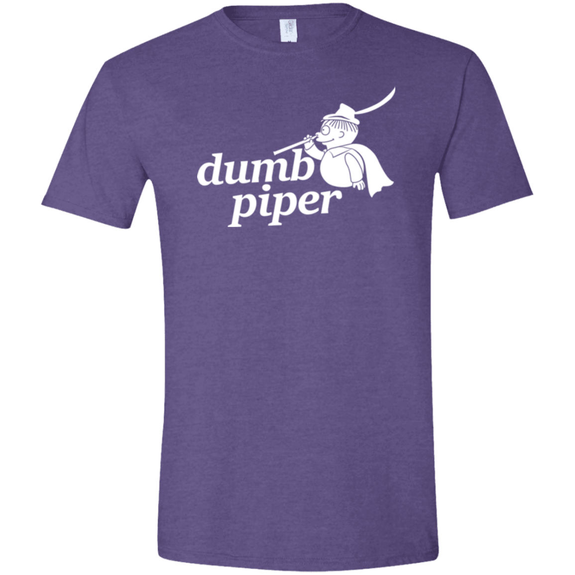T-Shirts Heather Purple / S Dumb Piper Men's Semi-Fitted Softstyle