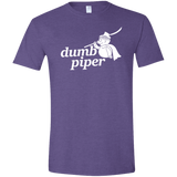 T-Shirts Heather Purple / S Dumb Piper Men's Semi-Fitted Softstyle