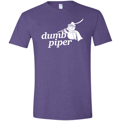 T-Shirts Heather Purple / S Dumb Piper Men's Semi-Fitted Softstyle