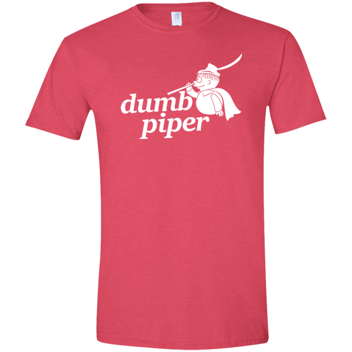 T-Shirts Heather Red / S Dumb Piper Men's Semi-Fitted Softstyle