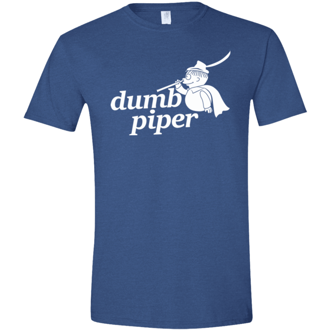 T-Shirts Heather Royal / X-Small Dumb Piper Men's Semi-Fitted Softstyle