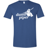 T-Shirts Heather Royal / X-Small Dumb Piper Men's Semi-Fitted Softstyle