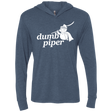 T-Shirts Indigo / X-Small Dumb Piper Triblend Long Sleeve Hoodie Tee
