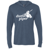 T-Shirts Indigo / X-Small Dumb Piper Triblend Long Sleeve Hoodie Tee
