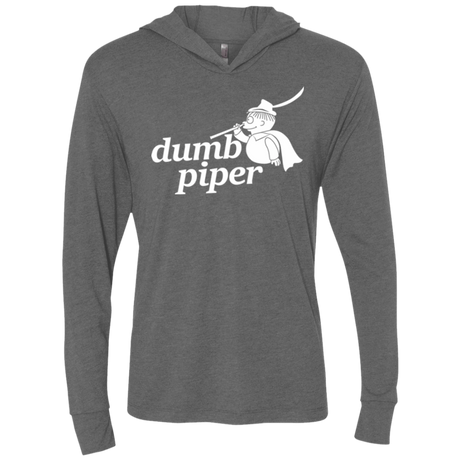 T-Shirts Premium Heather / X-Small Dumb Piper Triblend Long Sleeve Hoodie Tee