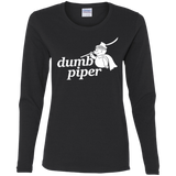 T-Shirts Black / S Dumb Piper Women's Long Sleeve T-Shirt